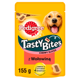 PEDIGREE Tasty Bites Chewy Slices przysmaki dla psów z wołowiną 155g