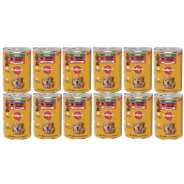 PEDIGREE Adult puszka 12x400 g mokra karma pełnoporcjowa dla dorosłych psów, z mieszanką wołowiny i wątróbki, w galaretce