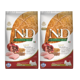 FARMINA N&D Ancestral Grain Dog light chicken & pomegranate dla dorosłych psów 2 x 2,5 kg