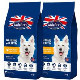 BUTCHER'S Natural&Healthy sucha karma dla psa z kurczakiem 30 kg ( 2 x 15 kg)