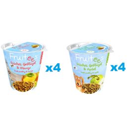 BOSCH Fruitees Drób i mango +  Drób i jabłko trenerki dla psa 8 x 200 g