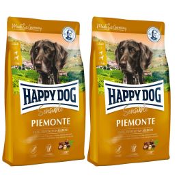 HAPPY DOG Supreme Piemonte - kaczka, kasztan, ryby 8 kg (2 x 4 kg)