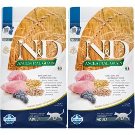 FARMINA N&D Ancrestral Grain Lamb & Blueberry Adult Cat karma dla kota z jagnięciną 2 x 1,5 kg
