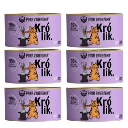 PAKA ZWIERZAKA Karma mokra dl kota Królik 6x200 g