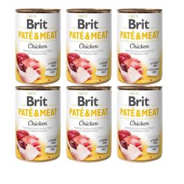 BRIT Pate&Meat chicken 6x400 g pasztet z kurczakiem dla psa