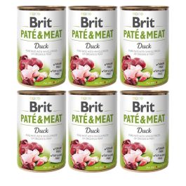 BRIT Pate&Meat duck 6x400 g pasztet z kaczką dla psa