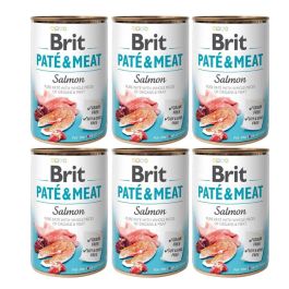 BRIT Pate&Meat salmon 6x400 g pasztet z łososiem dla psa