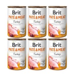 BRIT Pate&Meat turkey 6x400 g pasztet z indykiem dla psa