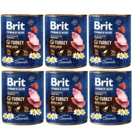BRIT Premium by Nature 6x800 g indyk i wątroba naturalna karma dla szczeniąt
