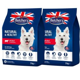 BUTCHER'S Natural&Healthy sucha karma dla psa z wołowiną 6 kg (2 x 3 kg)