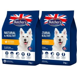 BUTCHER'S Natural&Healthy sucha karma dla psa z kurczakiem 6 kg (2 x 3 kg)