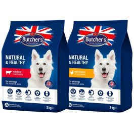 BUTCHER'S Natural&Healthy Mix smaków dla psa z kurczakiem i wołowiną 2 x 3 kg