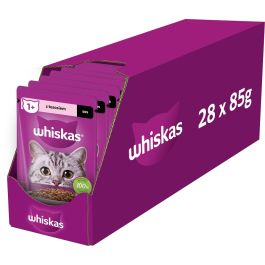 WHISKAS Adult saszetka 28x85g mokra karma dla dorosłych kotów w sosie z łososiem