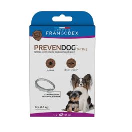 FRANCODEX PL Obroża na kleszcze PREVENDOG 35 cm dla psów do 5 kg - 1 szt