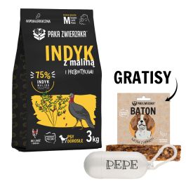 PAKA ZWIERZAKA Seventh Heaven Karma sucha Indyk z maliną M 3kg + woreczki i przysmak GRATIS