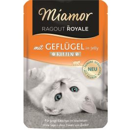 MIAMOR Ragout Royale in Jelly Poultry Kitten saszetka w galaretce drób dla kociąt 100 g