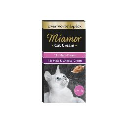 MIAMOR Cat Cream mix pasta słodowa + ser 24 x 15 ml