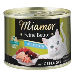 MIAMOR Feine Beute Kitten Poultry z drobiem dla kociąt 185g