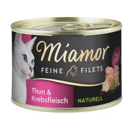 MIAMOR Feline Filets filety tuńczyka i kraba w sosie własnym 156 g