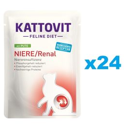 KATTOVIT Feline Diet Niere/Renal indyk 24 x 85 g