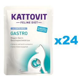 KATTOVIT Feline Diet Gastro Kaczka z ryżem 24 x 85 g