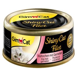GIMCAT Shiny Cat Filet Chicken&Shrimp 70g kurczak i krewetki w bulionie