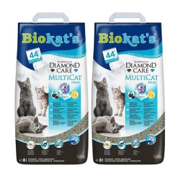 BIOKAT'S Diamond Care Multicat fresh 2x8 l żwirek bentonitowy dla wielu kotów