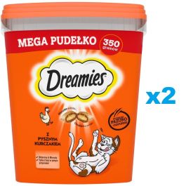 DREAMIES Mega Pudełko 2x350 g przysmak z pysznym kurczakiem dla kota