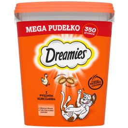 DREAMIES Mega Pudełko 350 g przysmak z pysznym kurczakiem dla kota