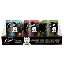 CESAR Natural Goodness puszka 12x400g bogata w kurczaka, bogata w wołowinę, bogata w jagnięcinę dla dorosłych psów