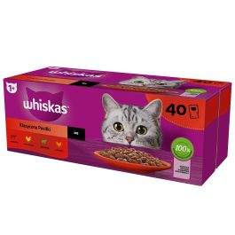 WHISKAS Klasyczne Posiłki mokra karma pełnoporcjowa dla dorosłych kotów w sosie 40x85 g