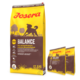 JOSERA Balance 12,5kg dla starszych lub mało aktywnych psów + 2x 900g GRATIS