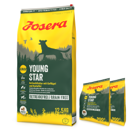 JOSERA YoungStar 12,5kg dla szczeniąt i młodych psów + 2x 900g GRATIS