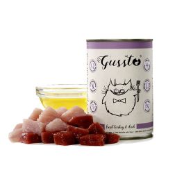 GUSSTO Cat Fresh Turkey & Duck mokra karma dla kotów indyk i kaczka 400 g
