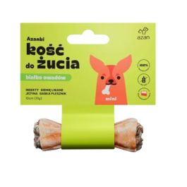AZANKI Kość z insektami i siemieniem lnianym dla psa Mini 10cm