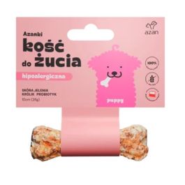 AZANKI Kość ze skóry jelenia dla szczeniaka Puppy 10cm