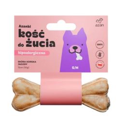 AZANKI Kość ze skóry końskiej dla psa S/M 12cm