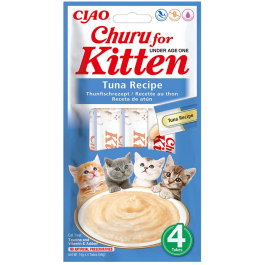 INABA Kitten Tuna 4x14 g przysmak z tuńczykiem dla kociąt