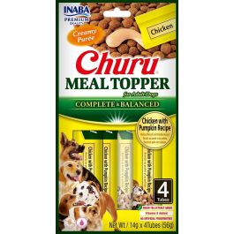 INABA Dog Meal Topper Chicken Pumpkin 4x14 g kremowy dodatek z kurczakiem i dynią do karmy dla psów