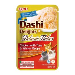 INABA Cat Dashi Delights Delicate Flakes Kurczak, tuńczyk i łosoś 40g