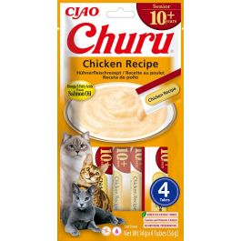 INABA Churu Cat Senior Chicken 4x14g kremowy przysmak dla starszych kotów o smaku kurczaka