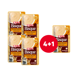 INABA CIAO Bisque Zupa krem z kurczaka 40g (4+1 GRATIS)