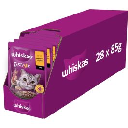 WHISKAS Adult saszetka 28x85g mokra karma dla dorosłych kotów w sosie z jagnięciną i indykiem