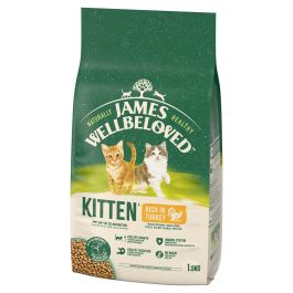 JAMES WELLBELOVED Kitten 1,5 kg sucha karma pełnoporcjowa dla kociąt <12 miesięcy bogata w indyka i ryż