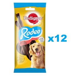 PEDIGREE Rodeo 12x122 g przysmak z wołowiną dla psów