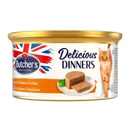 BUTCHER'S Classic Delicious Dinners z kurczakiem i indykiem mus 85 g