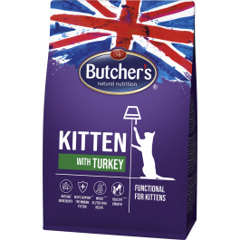 BUTCHER'S Functional Cat Kitten dla kociąt z indykiem 800 g