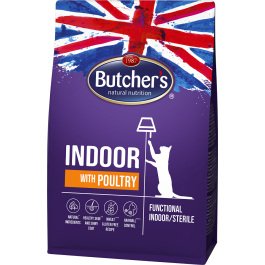 BUTCHER'S Functional Cat Indoor dla kotów niewychodzących z drobiem 800 g