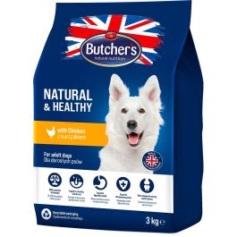 BUTCHER'S Natural&Healthy sucha karma z kurczakiem dla psa 3 kg