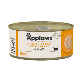 APPLAWS Cat Adult Chicken Breast with Cheese in Broth pierś z kurczaka z serem w bulionie 70 g